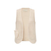 SWAYING 25 Fall/Winter Collection: Hand-crocheted silk and cashmere vest/waistcoat SW-SW25AW1T46C1SF-XING (Apricot)